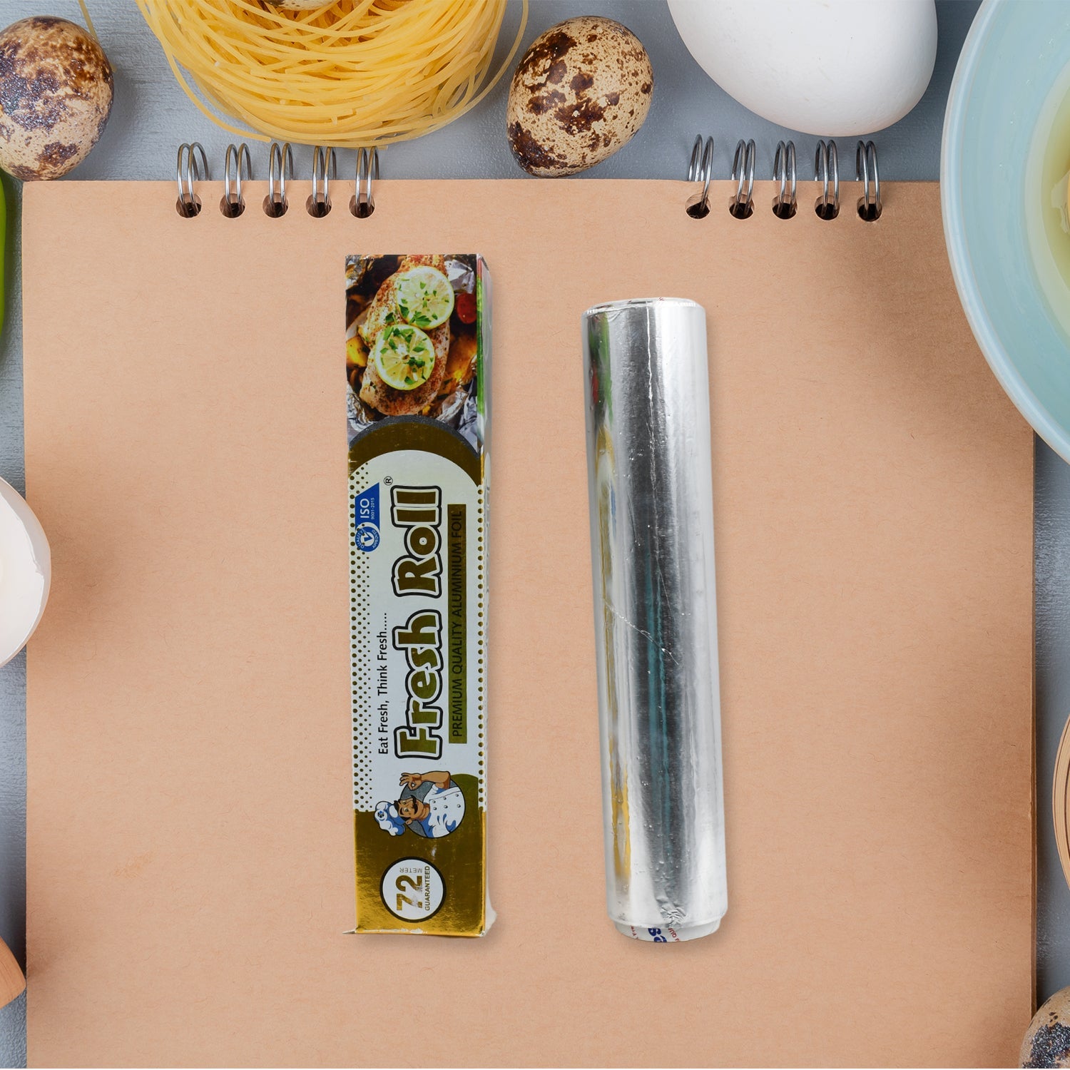 5989 Premium Quality Food Grade Aluminum Foil Roll Heavy Duty Non Stick Thick Aluminum Foil Sheet Baking Grilling Tool 72Mtr (1Pc) 5989 Premium Quality Food Grade Aluminum Foil Roll Heavy Duty Non Stick Thick Aluminum Foil Sheet Baking Grilling Tool 72Mtr (1Pc)